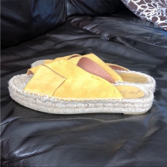 FREE PEOPLE TUSCAN MUSTARD SUEDE
ESPADRILLE SIZE 7 - Picture 12 of 12